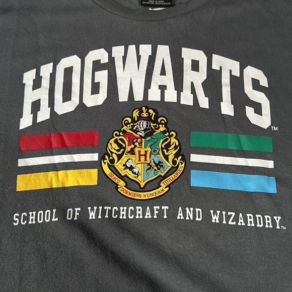 Harry Potter Hogwarts Pullover In Heather Grey - Picture 5 of 10